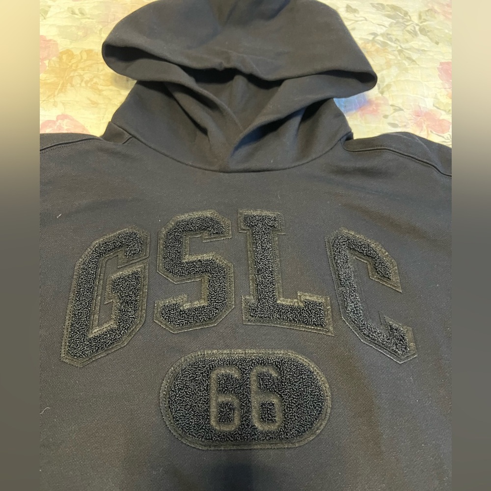 New Gymshark Charcoal Hoodie with Textured Logo